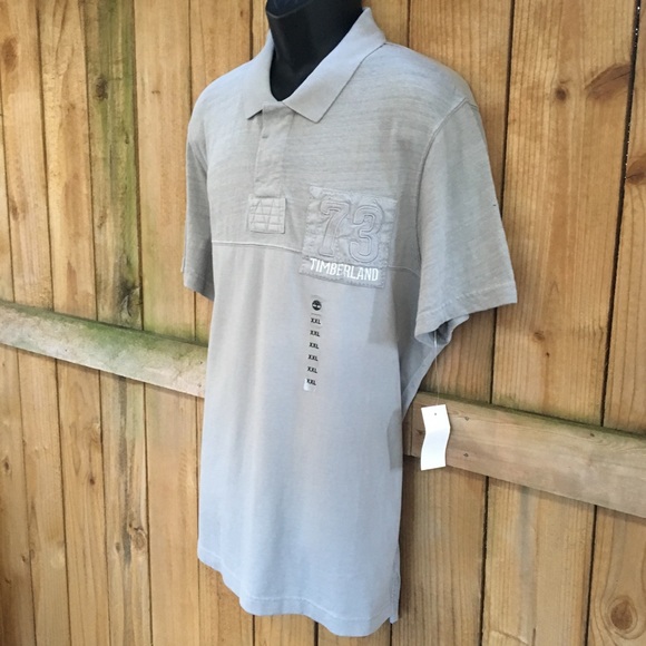 Timberland Vintage Look 73 XXL Gray Polo NWT - Picture 6 of 8